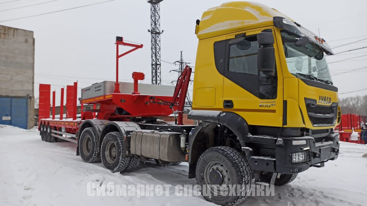 Отгрузка высокорамного полуприцепа-тяжеловоза «HARTUNG» в Красноярский край